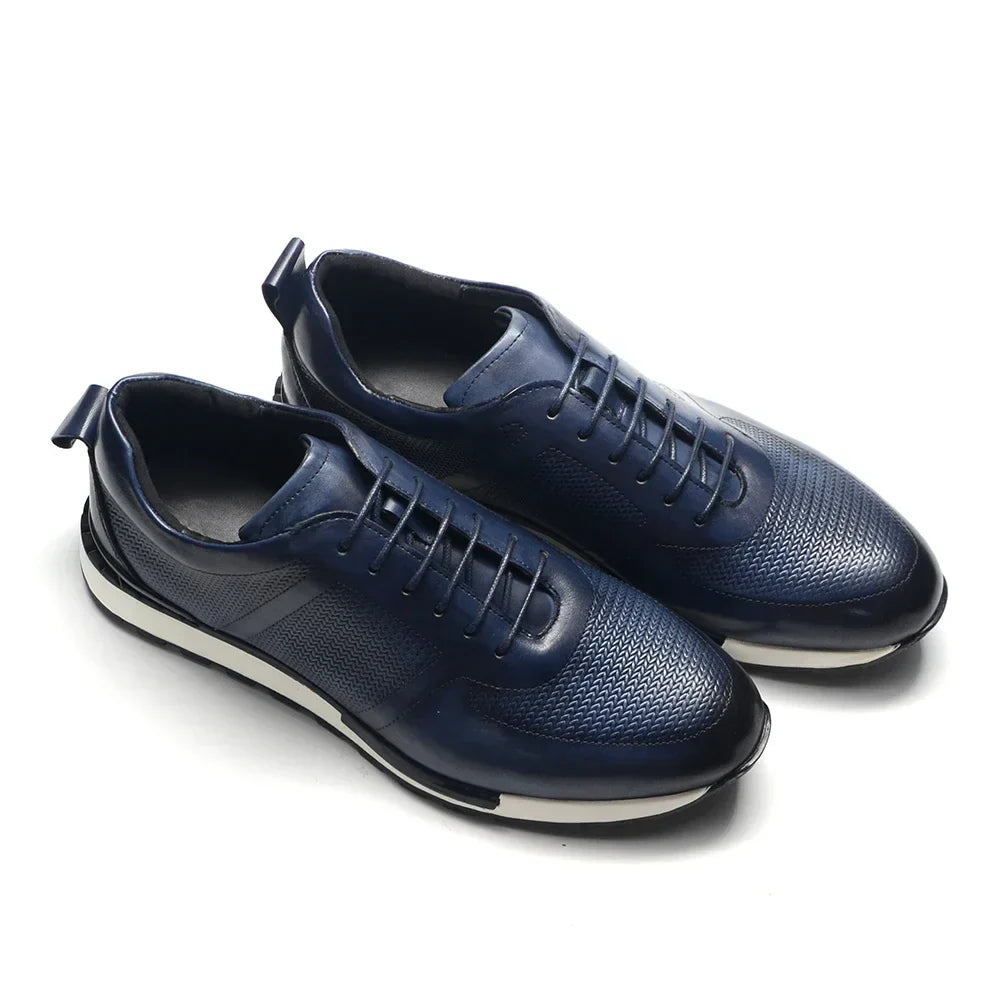 Firenze Woven Leather Sneakers