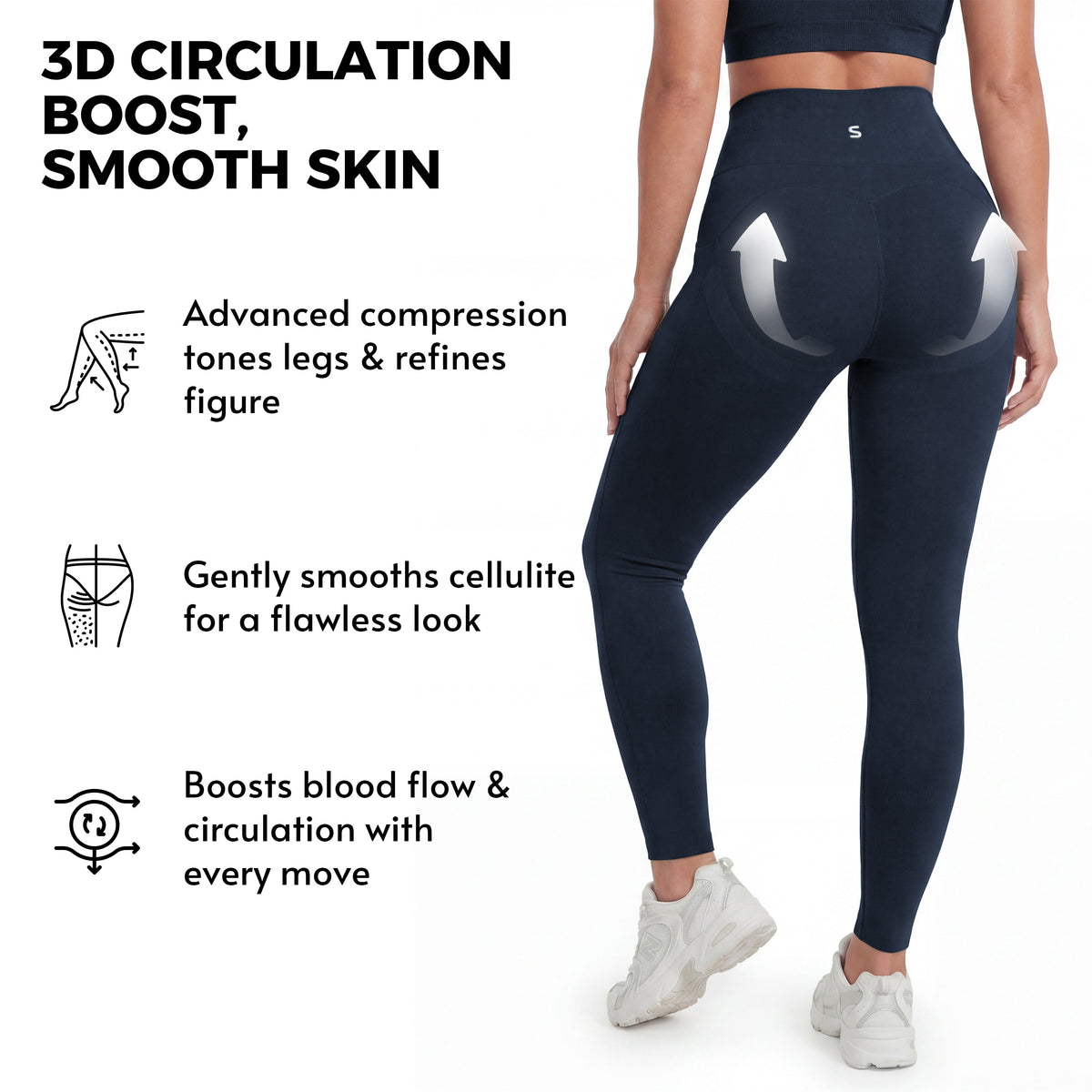 Pocket 3D Anti-Cellulite Sculpting Leggings