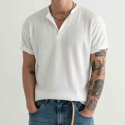 Valencia Textured Henley Tee