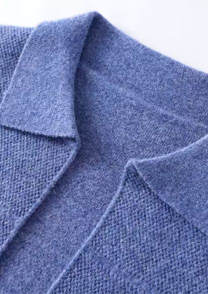 PURE EXTRA-FINE MERINO WOOL BUTTON OVERSHIRT