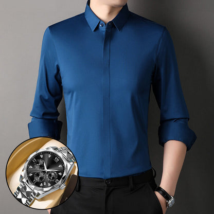 🎉2026 New Product Hot Sale✨Men's Wrinkle-Free Stretch Dress Shirt