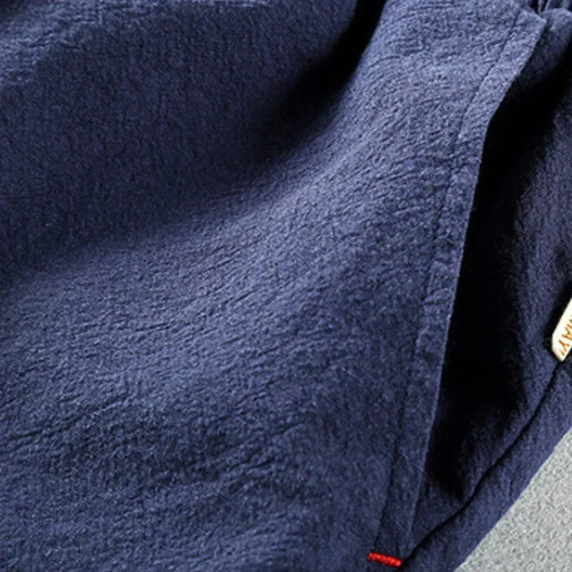 Hiku Organic Cotton Linen Drawstring Shorts