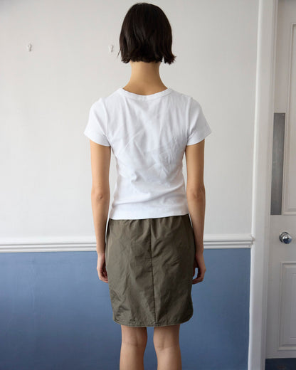 Khaki Midi Skirt