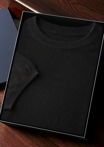 PREMIUM CASHMERE CLASSIC CREWNECK T-SHIRT