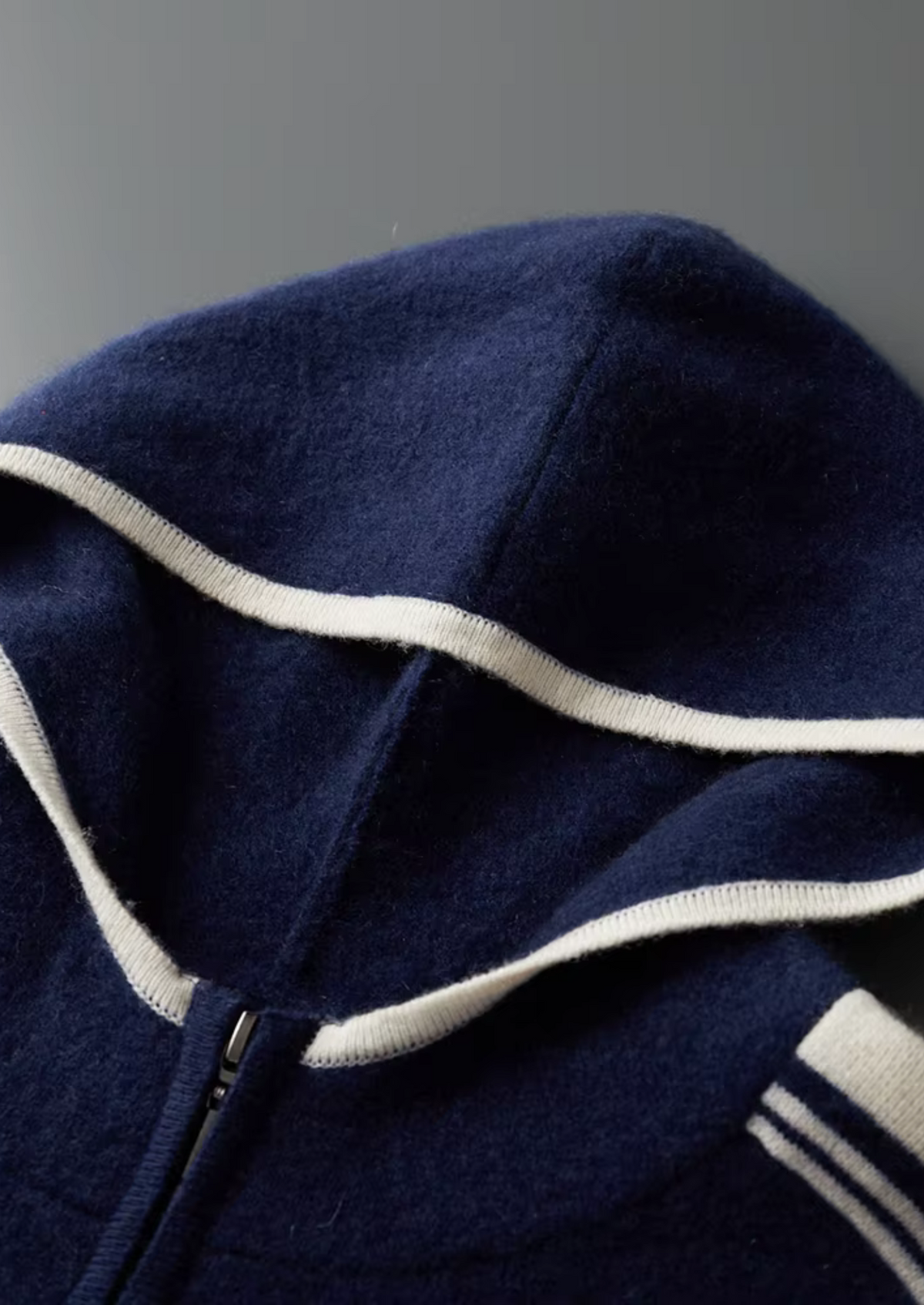 PURE EXTRA-FINE MERINO WOOL NAVY BLUE DAMIEN SET