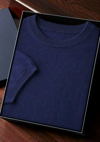 PREMIUM CASHMERE CLASSIC CREWNECK T-SHIRT