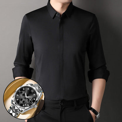 🎉2026 New Product Hot Sale✨Men's Wrinkle-Free Stretch Dress Shirt