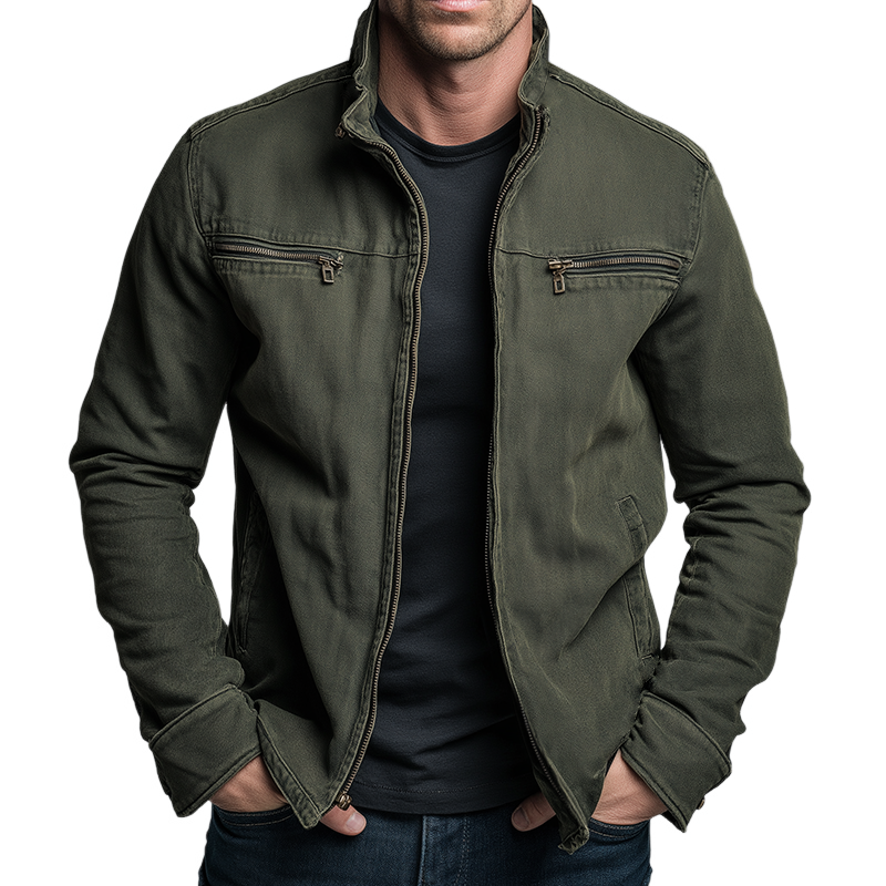 Chris Vintage Cotton Zip Jacket