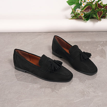 Navy Blue Loafers Comfortable Supportive Flat Heel