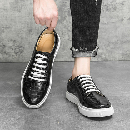 Mens Casual Plaid Sneakers