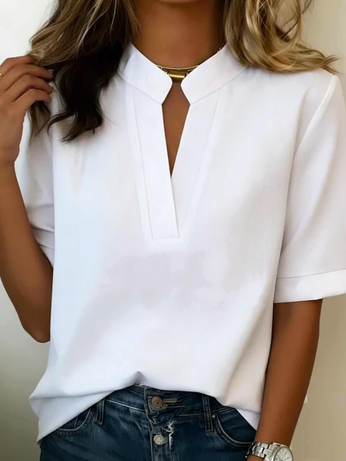 Elise — Elegant Blouse with Refined Collar | BUY 1 GET 25% OFF THE 2nd