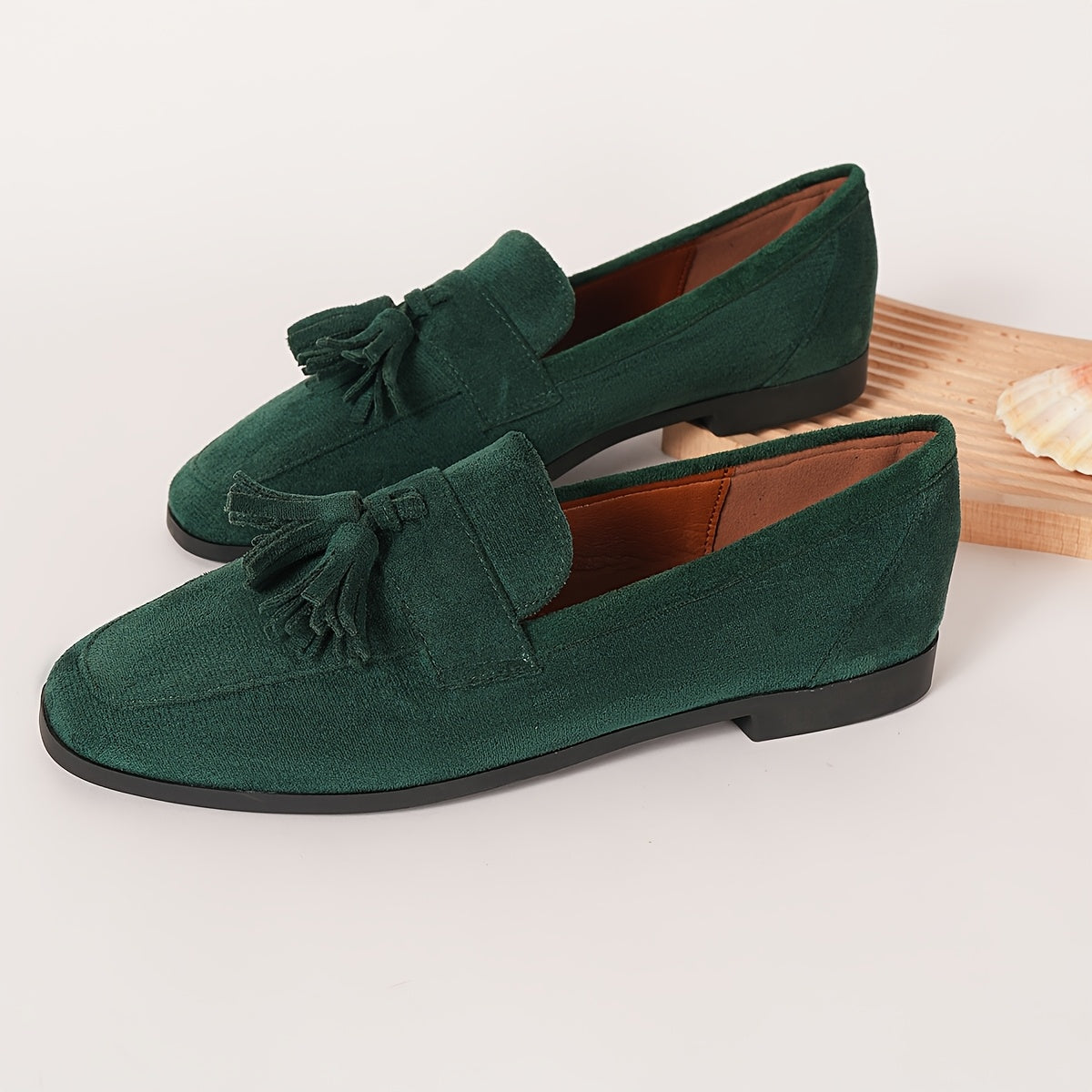Navy Blue Loafers Comfortable Supportive Flat Heel