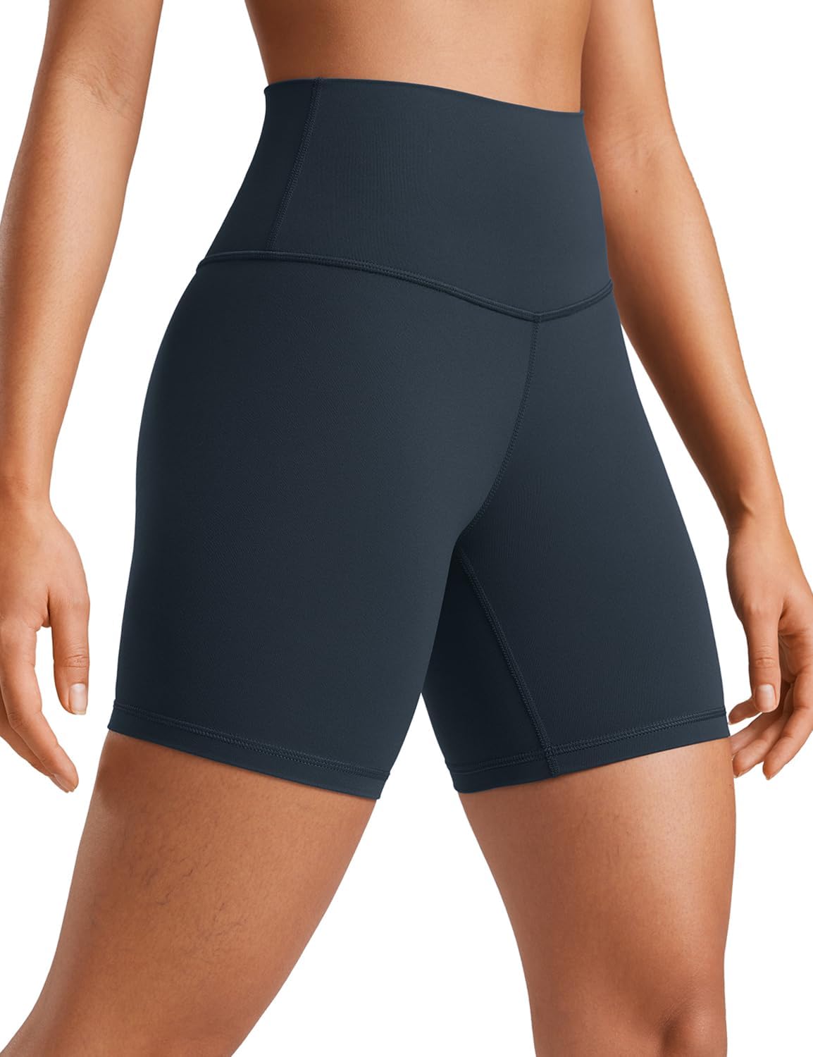 YOGA Womens Yoga Shorts - High Waisted Workout Gym Leggings Running Spandex Biker Shorts