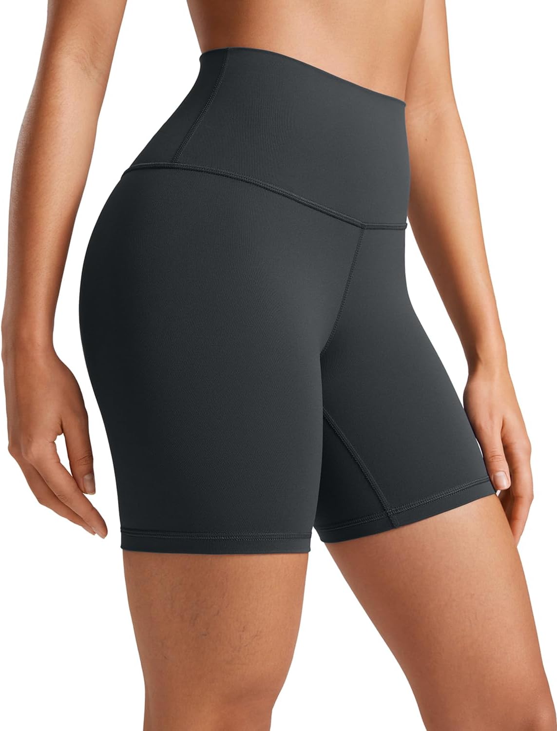 YOGA Womens Yoga Shorts - High Waisted Workout Gym Leggings Running Spandex Biker Shorts