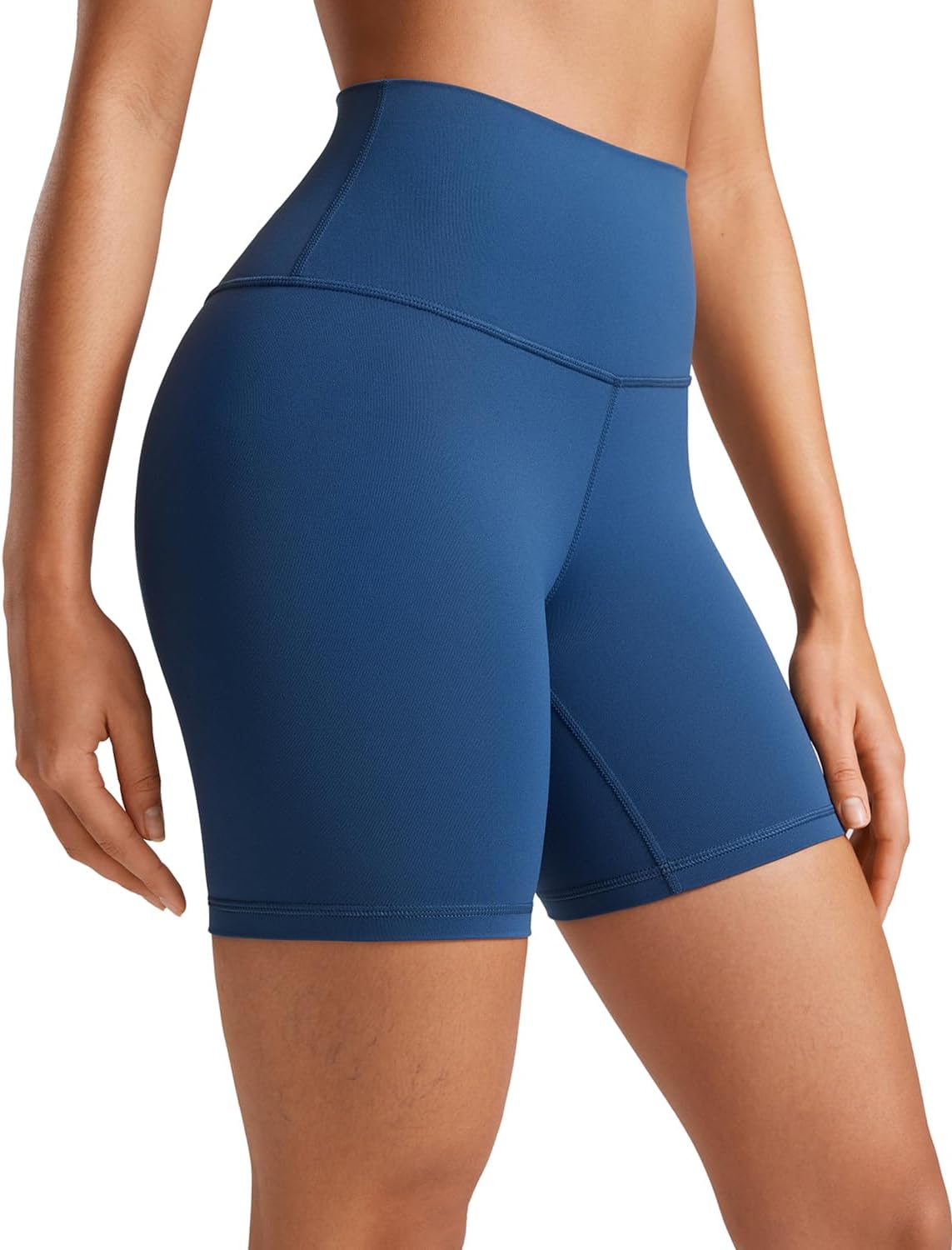 YOGA Womens Yoga Shorts - High Waisted Workout Gym Leggings Running Spandex Biker Shorts