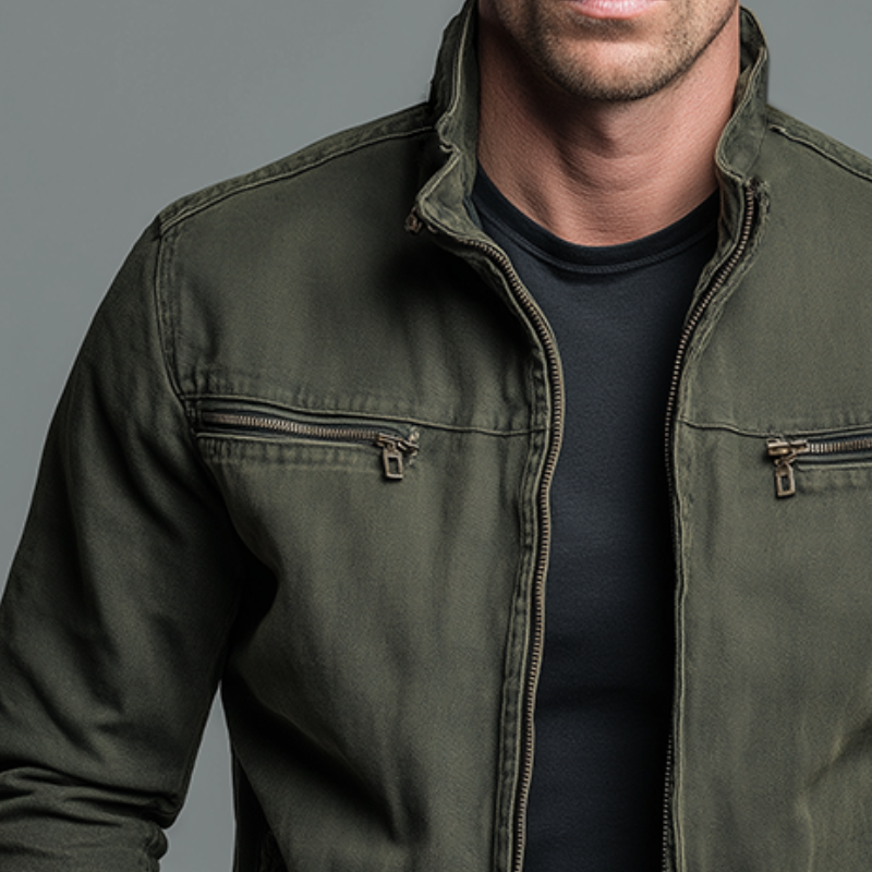 Chris Vintage Cotton Zip Jacket