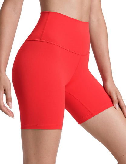YOGA Womens Yoga Shorts - High Waisted Workout Gym Leggings Running Spandex Biker Shorts
