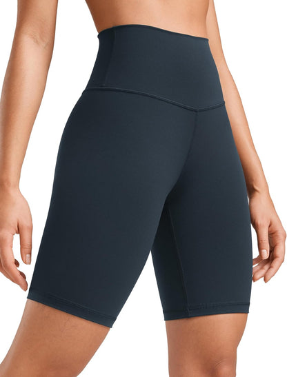 YOGA Womens Yoga Shorts - High Waisted Workout Gym Leggings Running Spandex Biker Shorts