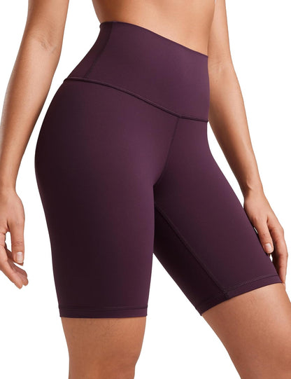 YOGA Womens Yoga Shorts - High Waisted Workout Gym Leggings Running Spandex Biker Shorts