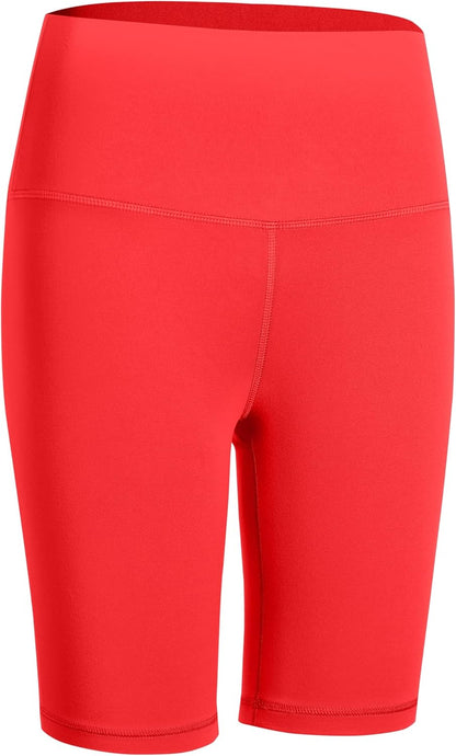 YOGA Womens Yoga Shorts - High Waisted Workout Gym Leggings Running Spandex Biker Shorts