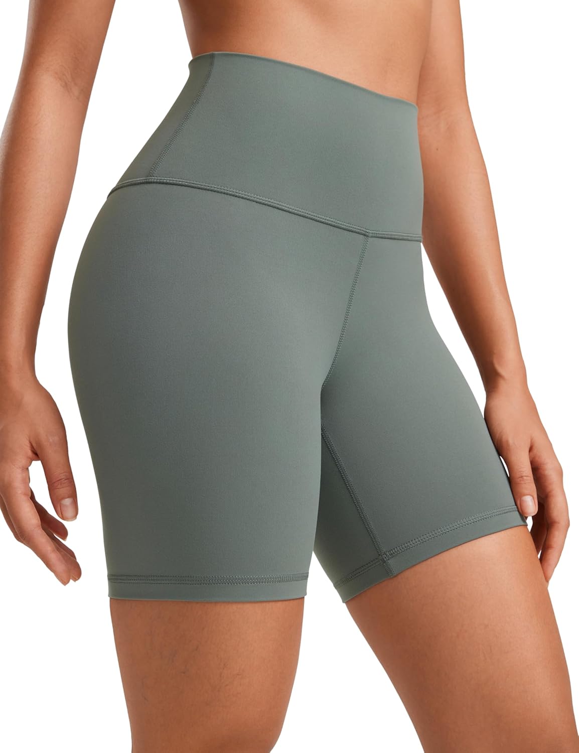 YOGA Womens Yoga Shorts - High Waisted Workout Gym Leggings Running Spandex Biker Shorts