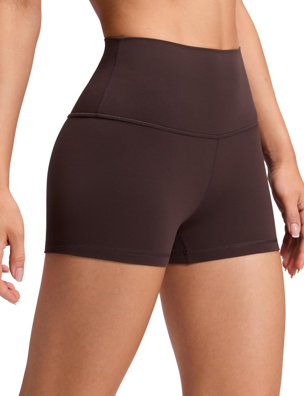 YOGA Womens Yoga Shorts - High Waisted Workout Gym Leggings Running Spandex Biker Shorts