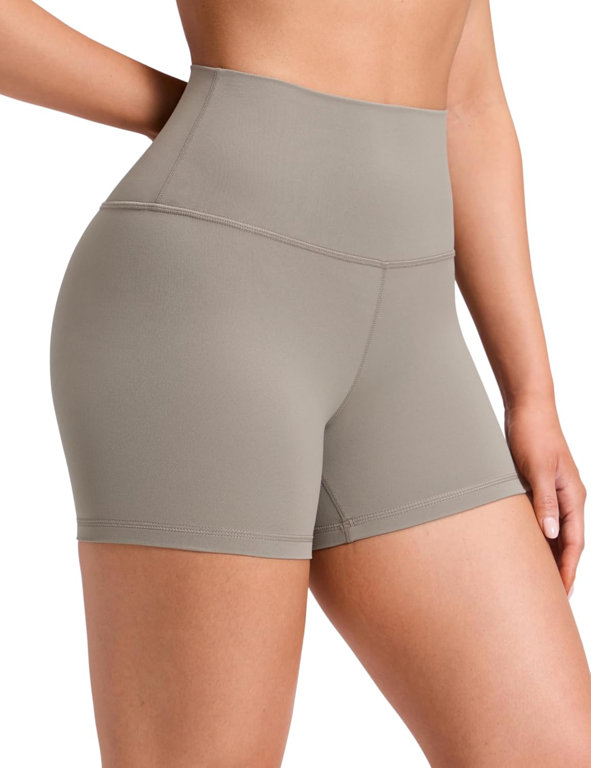 YOGA Womens Yoga Shorts - High Waisted Workout Gym Leggings Running Spandex Biker Shorts