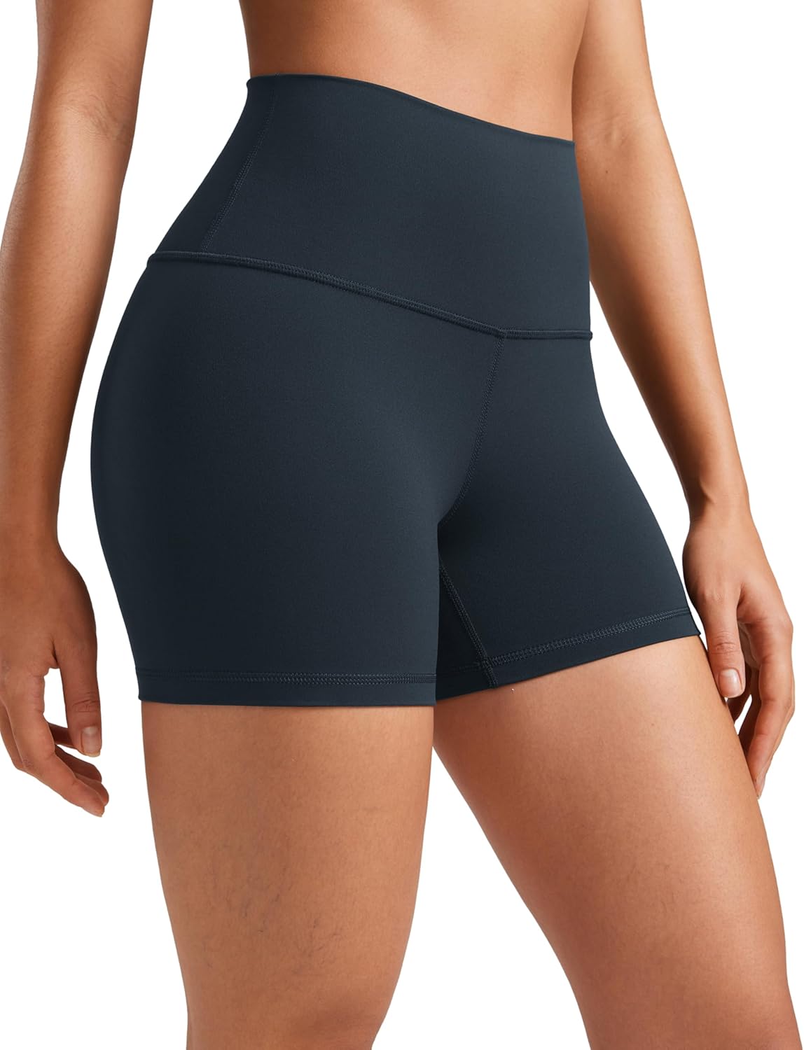 YOGA Womens Yoga Shorts - High Waisted Workout Gym Leggings Running Spandex Biker Shorts