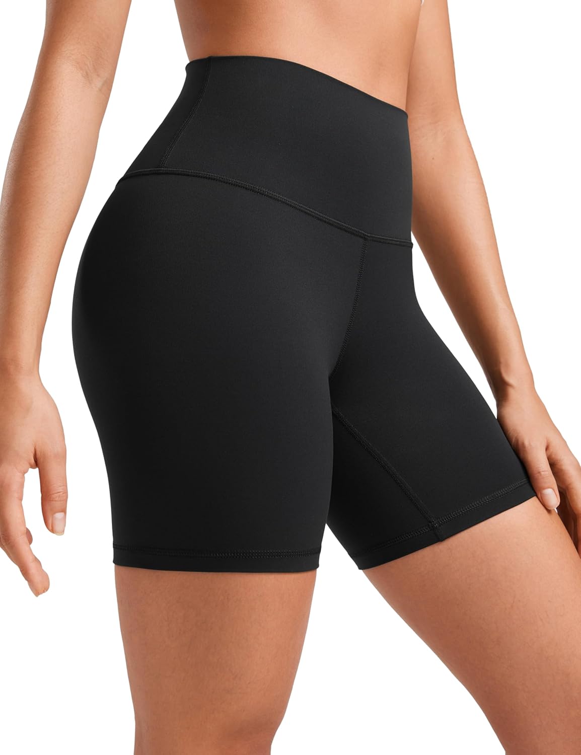 YOGA Womens Yoga Shorts - High Waisted Workout Gym Leggings Running Spandex Biker Shorts