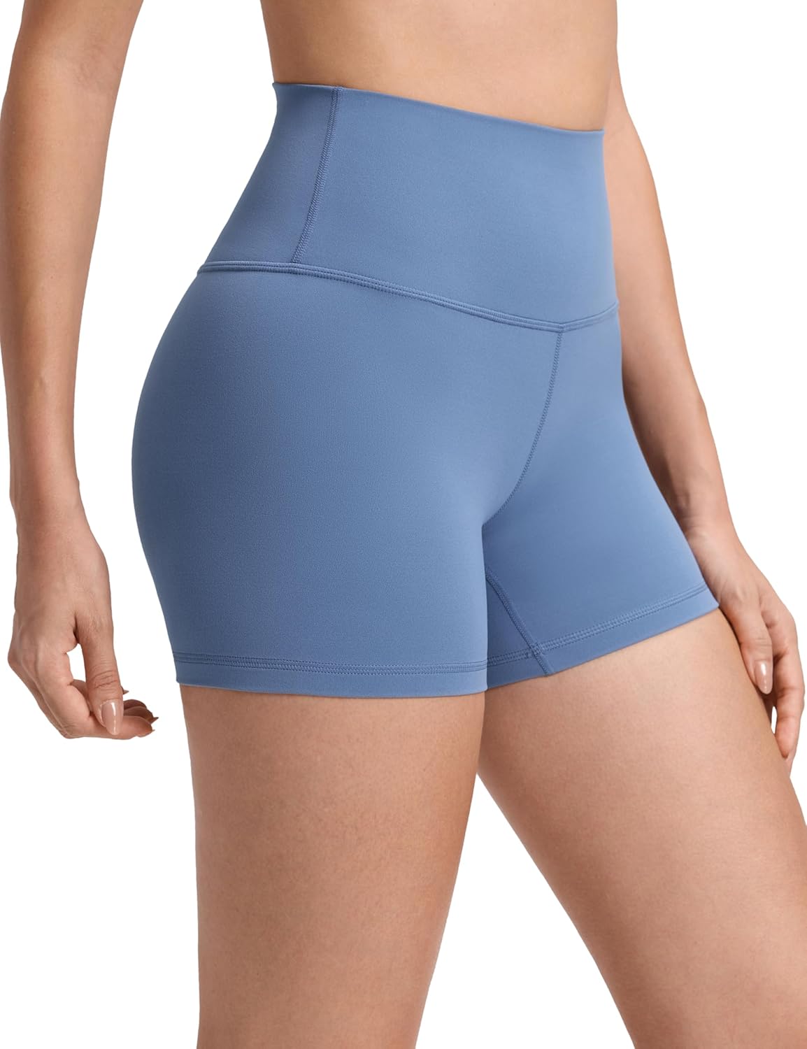 YOGA Womens Yoga Shorts - High Waisted Workout Gym Leggings Running Spandex Biker Shorts