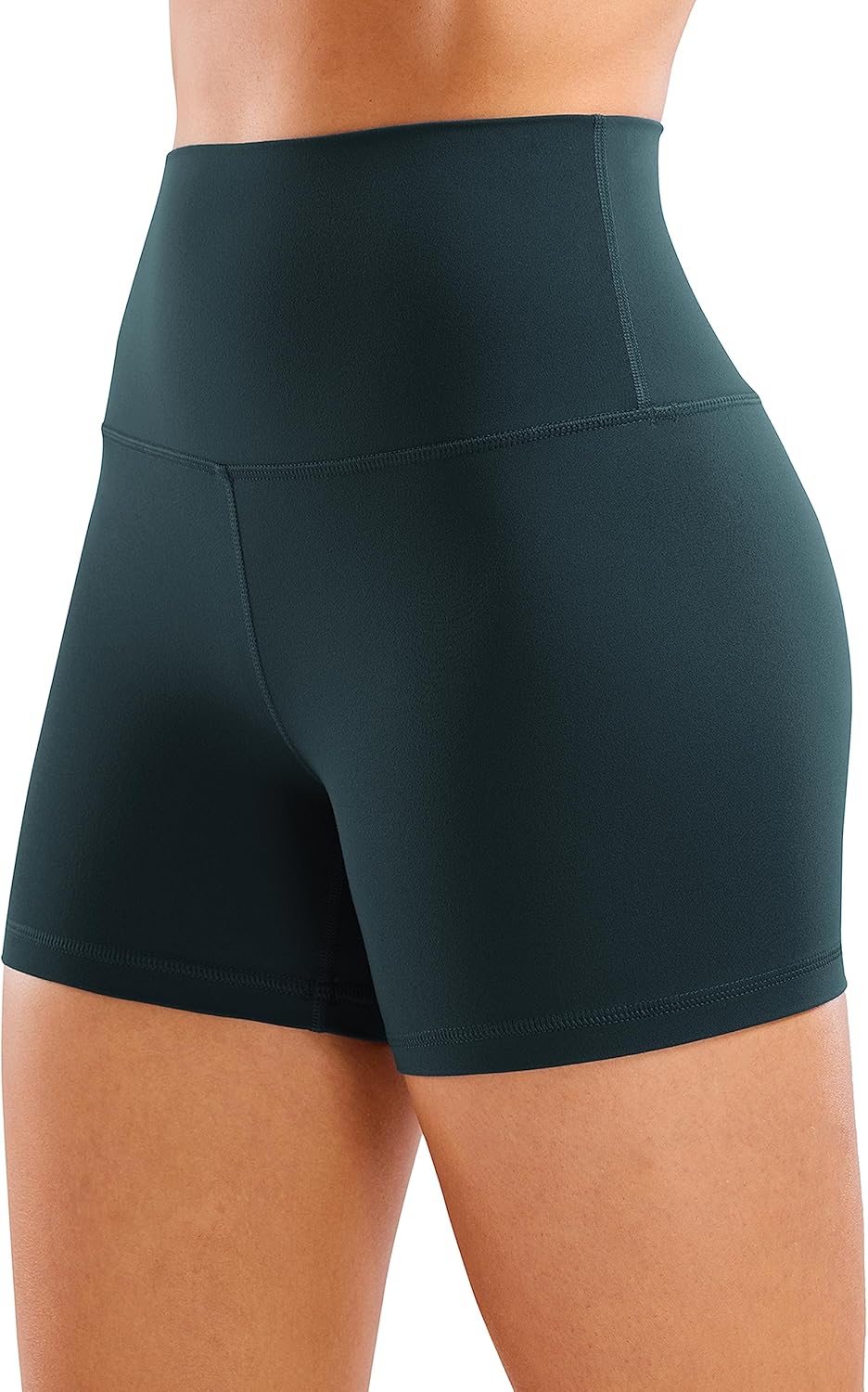 YOGA Womens Yoga Shorts - High Waisted Workout Gym Leggings Running Spandex Biker Shorts