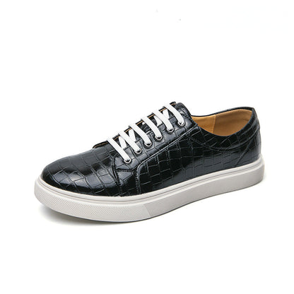 Mens Casual Plaid Sneakers