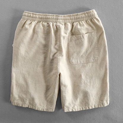 Hiku Organic Cotton Linen Drawstring Shorts