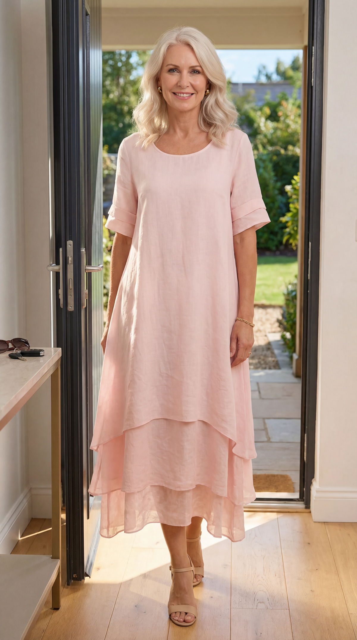 Aria Fluid Tiered Maxi Dress