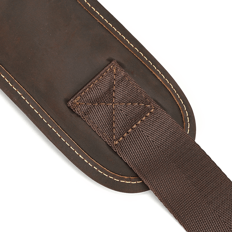Men's Leather Crossbody Bag with USB Charging Port - Premium Cowhide Sling Bag