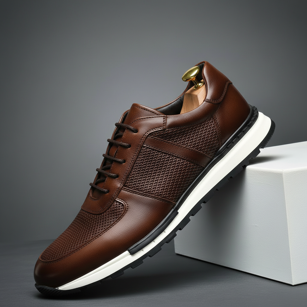 Firenze Woven Leather Sneakers
