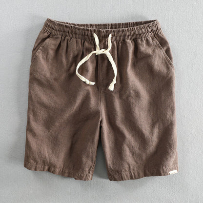 Hiku Organic Cotton Linen Drawstring Shorts