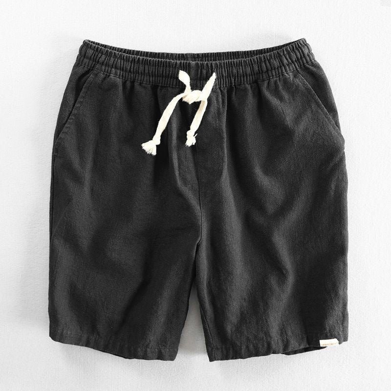 Hiku Organic Cotton Linen Drawstring Shorts