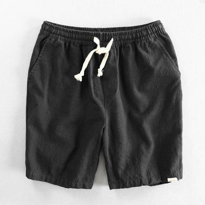 Hiku Organic Cotton Linen Drawstring Shorts
