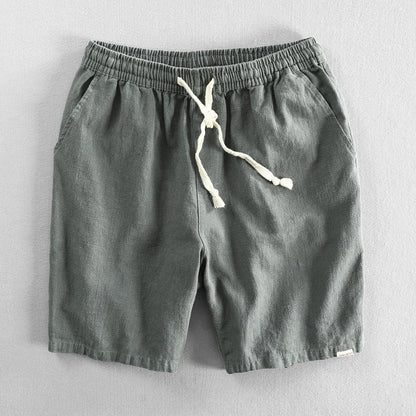 Hiku Organic Cotton Linen Drawstring Shorts