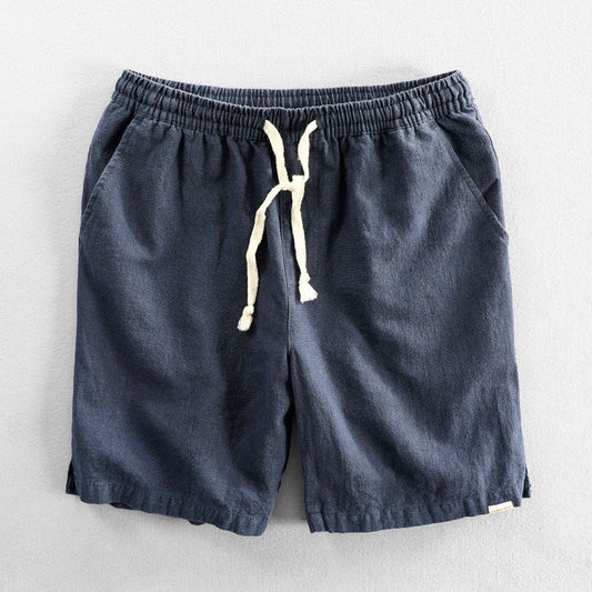 Hiku Organic Cotton Linen Drawstring Shorts