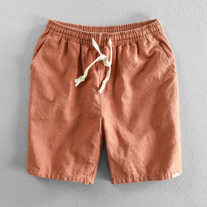Hiku Organic Cotton Linen Drawstring Shorts
