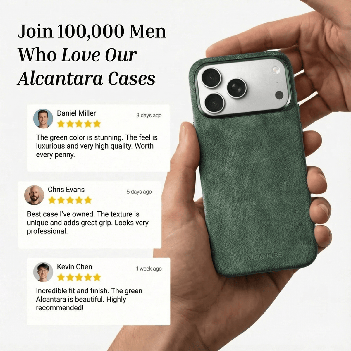 iPhone 17 Pro Max - Alcantara Case - Midnight Green