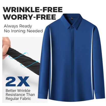 🎉2026 New Product Hot Sale✨Men's Wrinkle-Free Stretch Dress Shirt