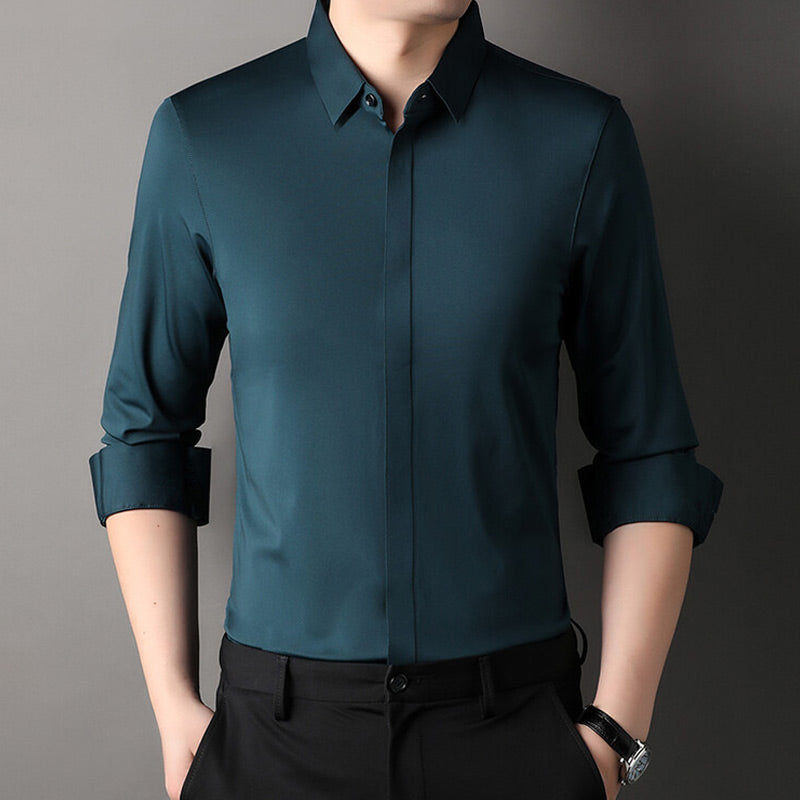 🎉2026 New Product Hot Sale✨Men's Wrinkle-Free Stretch Dress Shirt