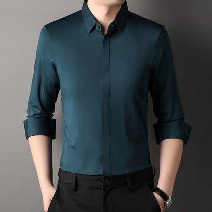 🎉2026 New Product Hot Sale✨Men's Wrinkle-Free Stretch Dress Shirt