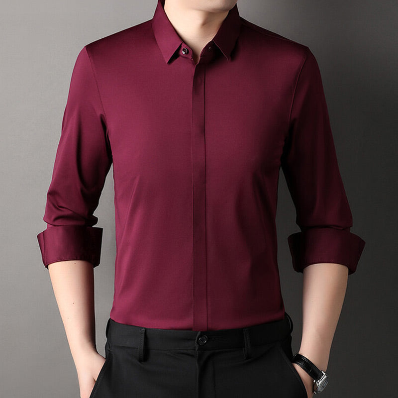 🎉2026 New Product Hot Sale✨Men's Wrinkle-Free Stretch Dress Shirt