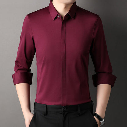 🎉2026 New Product Hot Sale✨Men's Wrinkle-Free Stretch Dress Shirt