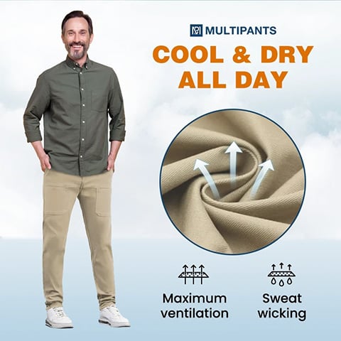 MultiPants – High Stretch Multi-pocket Durable Cargo Pants | BUY 1 GET 25% OFF THE 2nd Pair, LIMITED TIME OFFER